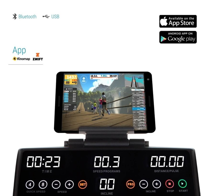 Hammer Q. Vadis 5.0 Loopband - met Zwift